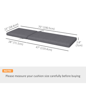 2-Piece Patio Chair Cushions Pillows, Seat Replacement Patio Cushions Set with Ties for Indoor Outdoor Garden Furniture, Grey