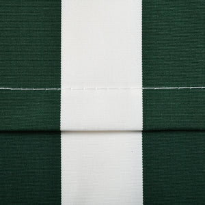 10' x 8' Retractable Awning Fabric Replacement Outdoor Sunshade Canopy Awning Cover, UV Protection, Green and White