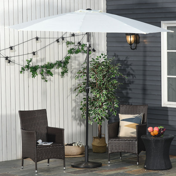 13kg Garden Parasol Base Holder, Cement Outdoor Market Umbrella Stand, Fits 35mm/38mm/48mm Poles, Black