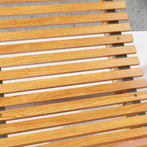 Wooden Outdoor Rocking Chair with Slatted Seat & High Back, Patio Rocking Chair with S Shape, Solid Wood Rocker for Backyard, Garden, Teak