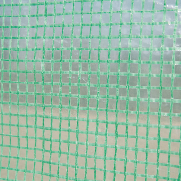 3 x 2 x 2m Polytunnel Greenhouse with Roll-up Sidewalls, Door and 6 Mesh Windows, Walk In Green House with UV-resistant PE Cover, Green