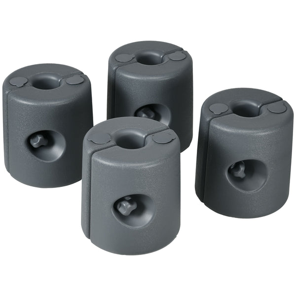 Gazebo Weights Set of 4 with Lock Design for Wind Resistance, 48KG Stably Secure Weights for Tent Gazebo Umbrella, Water or Sand Filled