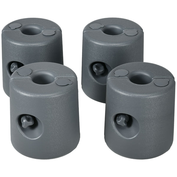 Gazebo Weights Set of 4 with Lock Design for Wind Resistance, 48KG Stably Secure Weights for Tent Gazebo Umbrella, Water or Sand Filled