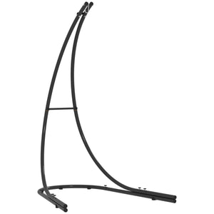 Hammock Chair Stand Only, Hanging Chair Stand with Extra Large Base, Heavy Duty Metal Single Hammock Egg Swing Frame for Indoor Outdoor, 150 KG Load Capacity, Black