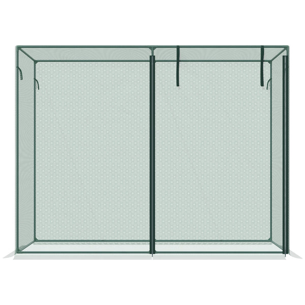 6' x 3' x 5' Crop Cage, Plant Protection Tent with Zippered Doors for Vegetable Garden, Backyard, Green