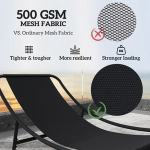 Outdoor Rocking Chair with Cushion, Patio Rocking Chair with Mesh Deep Seat, Steel Frame Rocking Outdoor Patio Chair for Indoor, Porch, Garden, Dark Grey