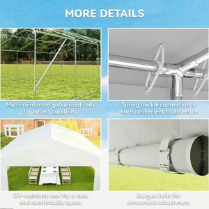 23 x 39 ft Heavy Duty Party Tent Outdoor Gazebo Wedding Tent Event Shelter Carport BBQ with Removable Sidewalls & Windows, Outside Waterproof Canopy for Parties, White