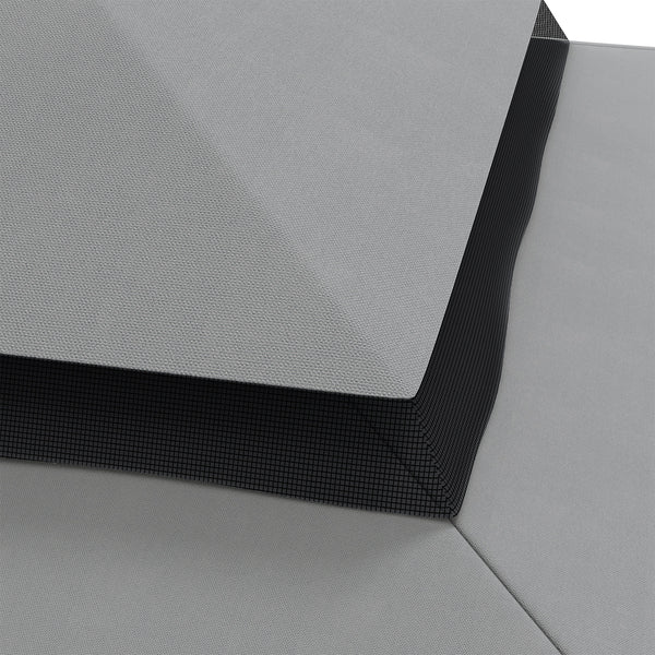 9.8' x 9.8' Gazebo Replacement Canopy, Gazebo Top Cover with Double Vented Roof for Garden Patio Outdoor TOP ONLY, Grey