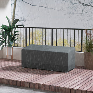 Patio Furniture Covers Waterproof for 3 Seater Sofa Bistro Set, 600D Heavy Duty Oxford Outdoor Patio Cover, UV-Resistant Sectional Couch Cover, 75" x 28.3" x 29.9", Grey