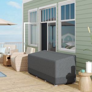 Patio Furniture Covers Waterproof for 3 Seater Sofa Bistro Set, 600D Heavy Duty Oxford Outdoor Patio Cover, UV-Resistant Sectional Couch Cover, 75" x 28.3" x 29.9", Grey