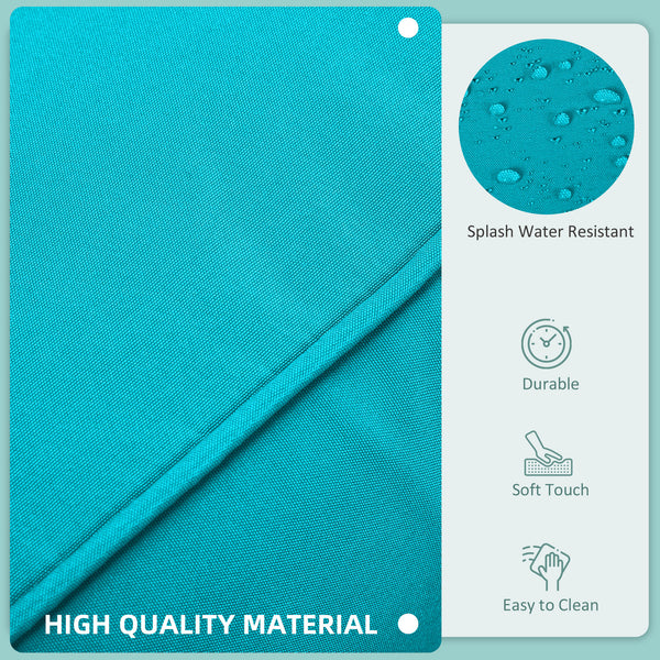 14Pcs Outdoor Cushion Covers, Patio Cushion Covers Replacement for Rattan Sofa Set - No Cushion Included, Light Blue