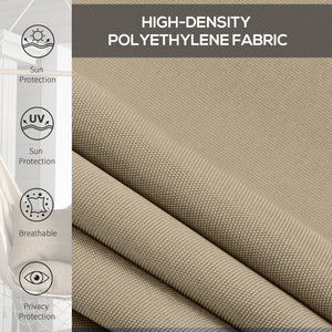6'W x 6'H Roller Shades, Outdoor Blinds Cordless Roll Up Shade for Porch Balcony Gazebo, Beige