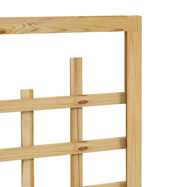 Wooden Trellis Planter, Raised Beds for Garden with Wheels and Drainage Holes, Privacy Screen Planter Box to Grow Vegetables, Herbs and Flowers for Garden, Patio, Deck, Natural