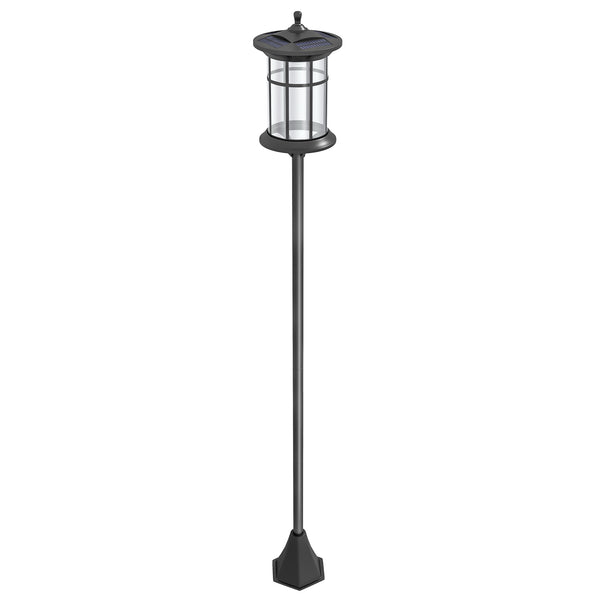 Solar Lamp Post Light, 72" LED Outdoor Street Light, Waterproof IP44 for Patio, Garden, Backyard, Pathway, Cool White
