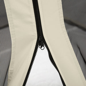 Replacement Mosquito Netting for Gazebo 10' x 10' Black Screen Walls for Canopy with Zippers for Parties and Outdoor Activities, Cream White