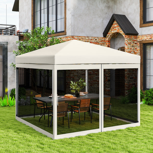 Gazebo Mosquito Netting, Replacement Mosquito Netting with Zippers for 10' x 10' Pop-Up Canopy Tent, 2 Panel Mesh Netting Screen Walls (Mosquito Net Only)