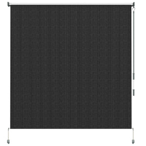 6'W x 6'H Roller Shades, Outdoor Blinds Cordless Roll Up Shade for Porch Balcony Gazebo, Black