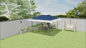 13' x 13' Pop Up Canopy Tent, UPF50+ Sun Protection, Height Adjustable with Sand Bags, Navy