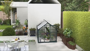 BloomGreen 6' x 10' x 6.6' Polycarbonate Greenhouse with Aluminum Frame, Green