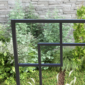 4 Pack Garden Trellis for Climbing Plants, Outdoor Metal Grid Panels for Roses, Vine Flower, Cucumber, Clematis, 72" Tall
