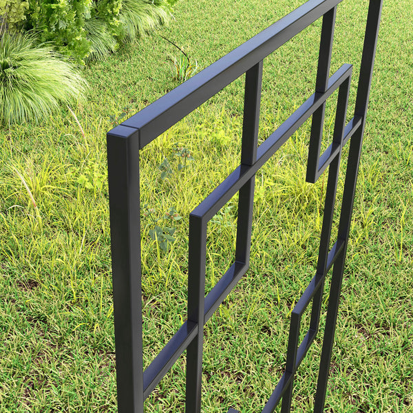 4 Pack Garden Trellis for Climbing Plants, Outdoor Metal Grid Panels for Roses, Vine Flower, Cucumber, Clematis, 72" Tall