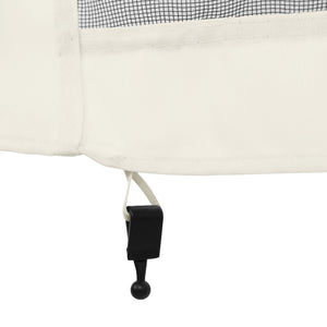 Replacement Mosquito Netting for Gazebo 10' x 10' Black Screen Walls for Canopy with Zippers for Parties and Outdoor Activities, White