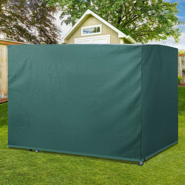 3-Seater Patio Swing Cover, Outdoor Garden Furniture Protection Hammock Glider Cover, Waterproof Dustproof Windproof, 85" x 61" x 59", Dark Green