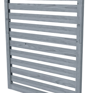 2-pieces Outdoor Plant Stands with Hanging Planter Shelves and Slatted Trellis for Climbing Plants, 170cm Wall Mount Wooden Plant Rack for Patio, Balcony, Porch, Grey