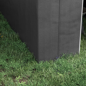 6' x 8' Outdoor Storage Shed Tent, Portable Shed with Galvanised Steel Frame and ZIipper Roll-up Door, Bike Shed Motorcycle Shelter for Patio Garden Tools, Dark Grey