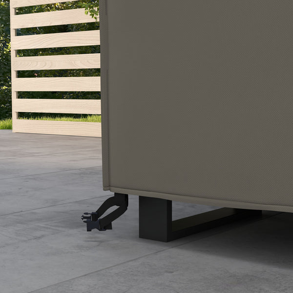 Large Patio Garden Furniture Set Cover 600D Oxford Square Waterproof, 230 x 230 x 70 cm, Grey