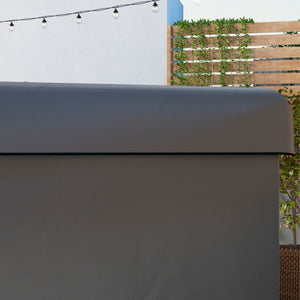 3-Seater Patio Swing Cover, Outdoor Garden Furniture Protection Hammock Glider Cover, Waterproof Dustproof Windproof, 85" x 61" x 59", Dark Grey