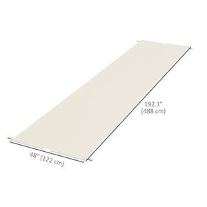 2 Pcs 16 x 4ft Pergola Canopy Replacement, UV Protection Pergola Shade Cover, Easy to Install, for 10 x 10ft Pergola, Cream White