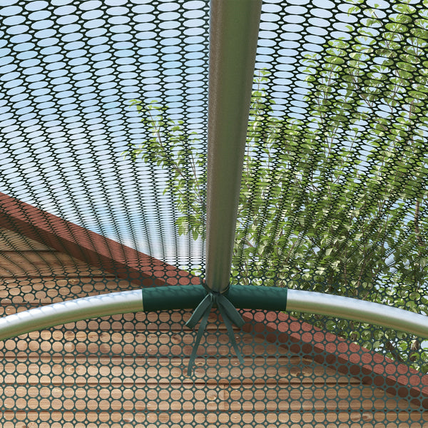 4' x 4' Crop Cage, Plant Protection Tent with Zippered Door and Galvanized Steel Frame, Fruit Cage Netting Cover for Garden, Yard, Lawn, Green