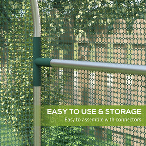Fruit Cage Bird Netting, Heavy Duty Fruit and Vegetable Protection Tent with Zipped Door, Anti Bird, Insects, Small Animals, 1.2 x 1.2 x 1.9m, Green