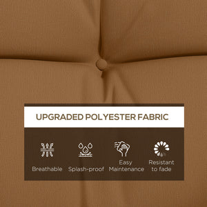 4-Piece Patio Chair Cushions Pillows with Back and Pillows, Seat Replacement Patio Cushions Set with Ties for Indoor Outdoor Garden Furniture, WITHOUT SWING, Tan