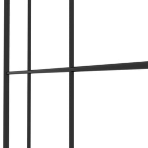 Metal Garden Trellis Pack of 2 for Climbing Plants, Arched Grid Trellis Panels, 20" x 47", Black