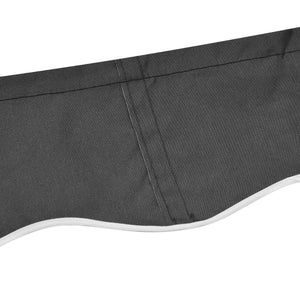 10' x 8' Retractable Awning Fabric Replacement Outdoor Sunshade Canopy Awning Cover, UV Protection, Grey