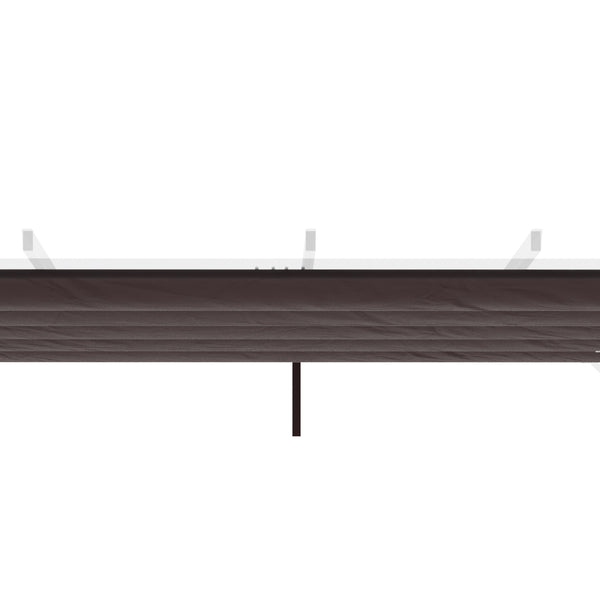 Retractable Replacement Pergola Canopy for 10' x 10' Pergola, Pergola Cover Replacement, Coffee