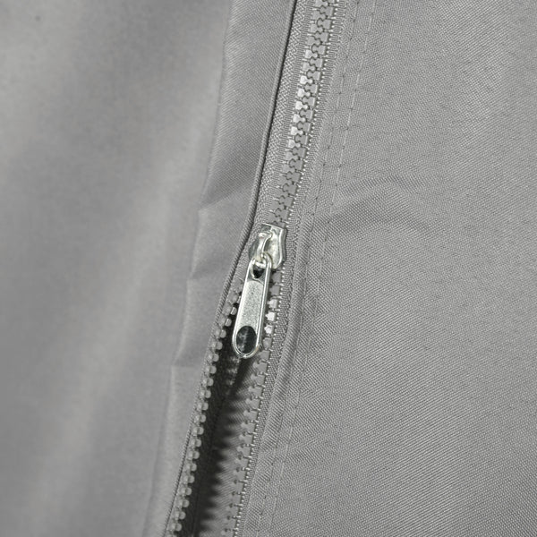 Replacement Gazebo Curtains with Zipper, 4-Panel Universal Gazebo Privacy Sidewall for Most 10' x 13' Gazebo Canopy Pavillion, Hooks/C-Rings Included, Grey