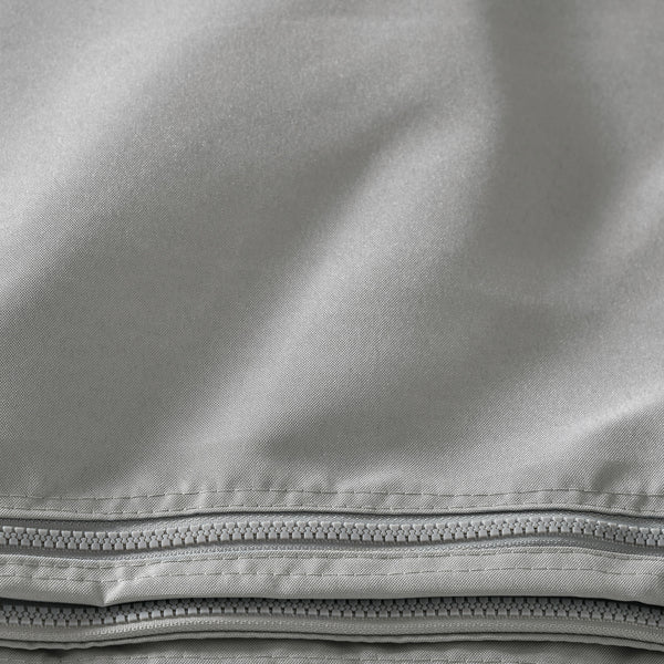 Replacement Gazebo Curtains with Zipper, 4-Panel Universal Gazebo Privacy Sidewall for Most 10' x 13' Gazebo Canopy Pavillion, Hooks/C-Rings Included, Grey