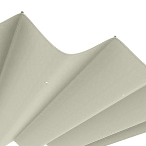 Retractable Pergola Canopy, Sun Shade Cover, UV30+ Protected Replacement Canopy Fabric for 9.8' x 7.1' Pergola, Cream White