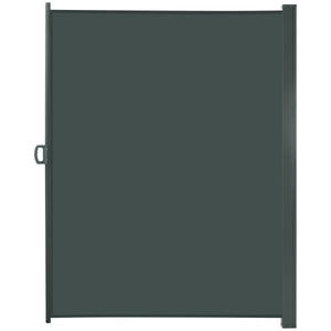 118" x 79" Retractable Side Awning Patio Outdoor Folding Privacy Screen with Resistance to UV Rays & Wind, Grey