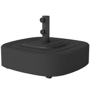 Patio Umbrella Base with Wheels, Umbrella Stand with 110 lbs. Sand or 86 lbs. Water Filled, Outdoor Umbrella Stand Holder for 1.5"/1.9" Poles for Lawn, Poolside, Black