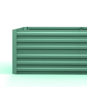 Raised Garden Bed, 6' x 3' x 2' Galvanized Steel Planters for Outdoor Plants with Multi-reinforced Rods for Vegetables, Flowers and Herbs, Light Green