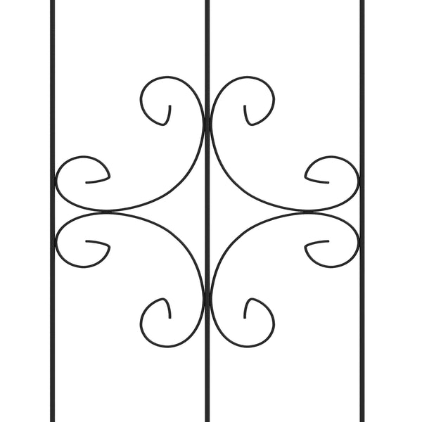 6 Pack Garden Trellis, 20" x 71" Plant Support Metal Trellis for Climbing Plants Flowers, Arrow Design