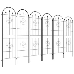 6 Pack Garden Trellis, 20" x 71" Plant Support Metal Trellis for Climbing Plants Flowers, Arrow Design