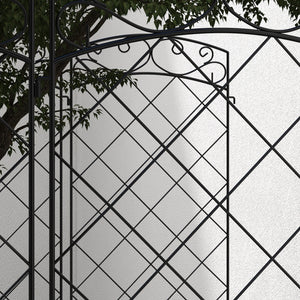 Garden Fence, 7 Pack Steel Fence Panels, 11.3' L x 43" H, Rust-Resistant Animal Barrier, Decorative Border Flower Edging for Yard, Patio, Outdoor Decor, Swirl Vines
